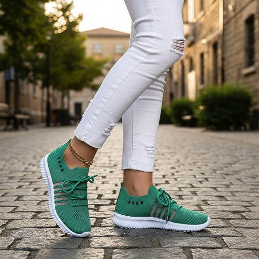 Casual Lace-up Mesh Sneakers Breathable Shoes
