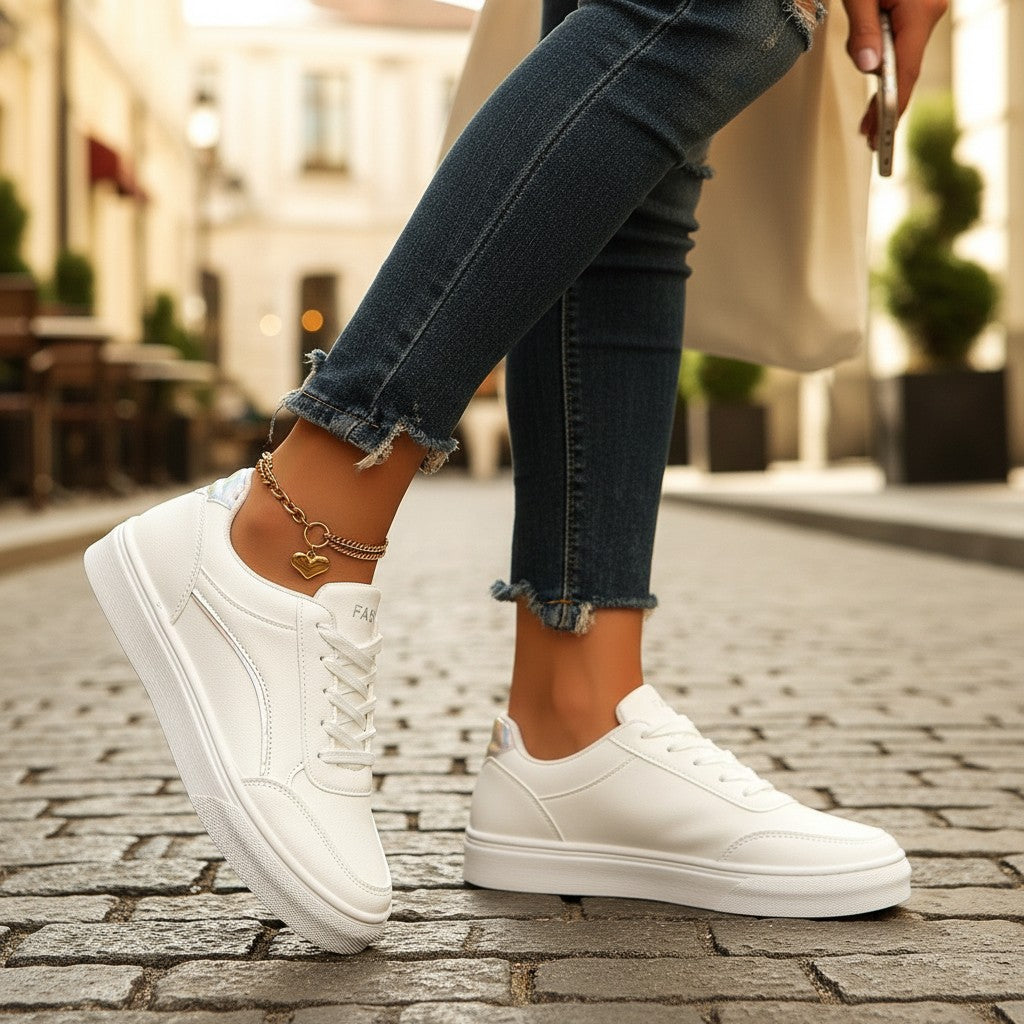 White Flats Shoes